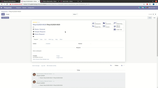 Wizard to change parent request Wizard to change parent request